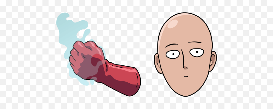 One - Punch Man Anime Cursor With Saitama Sweezy Custom Cursors Saitama Cursor Png,Tumblr Mouse Icon