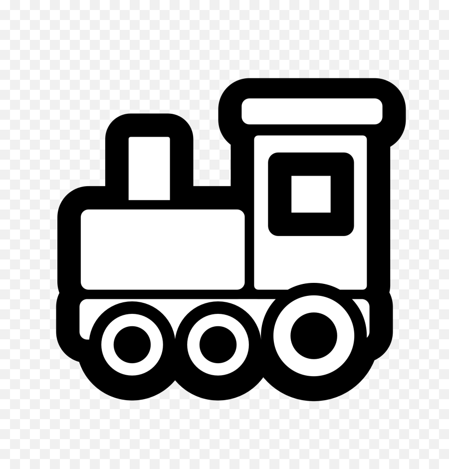 Clip Art Black And White Train Icon - Clipart Train Png,Train Transparent Background
