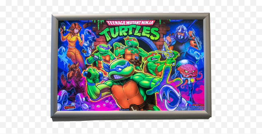 Led Back - Lit Translite Frame Lcd Game Display Style Tmnt Stern Pinball Png,Ninja Turtles Icon