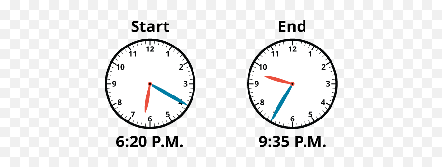 Interactive Math Lesson Elapsed Time - Twenty Past Eight Png,Start8 Icon