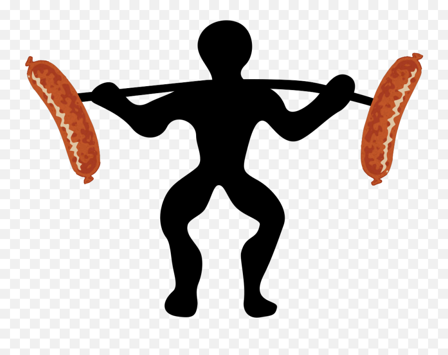 Sausage Lifting Svg Clip Arts Download - Download Clip Art Lifting Weights Clip Art Png,Sausage Icon