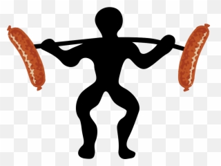 Sausage Lifting Svg Clip Arts Download - Download Art Weights png