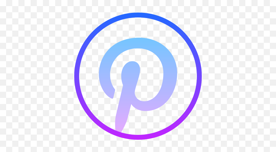 Pinterest Icon - Blue Pinterest Logo Png,Pinterest Logo Vector
