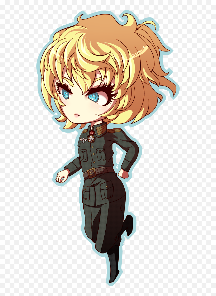 Chibi Tanya Dasadeline - Tanya Degurechaff Chibi Png,Anime Chibi Png