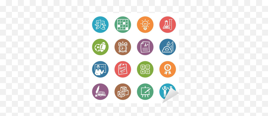 Sticker School And Education Icons - Set 4 Dot Series Png,Education Icon Transparent