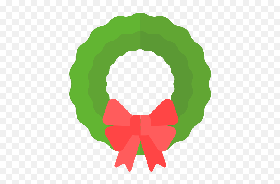 Christmas Holiday Wreath Xmas Icon - Christmas Wreath Icon Png,Christmas Reef Png