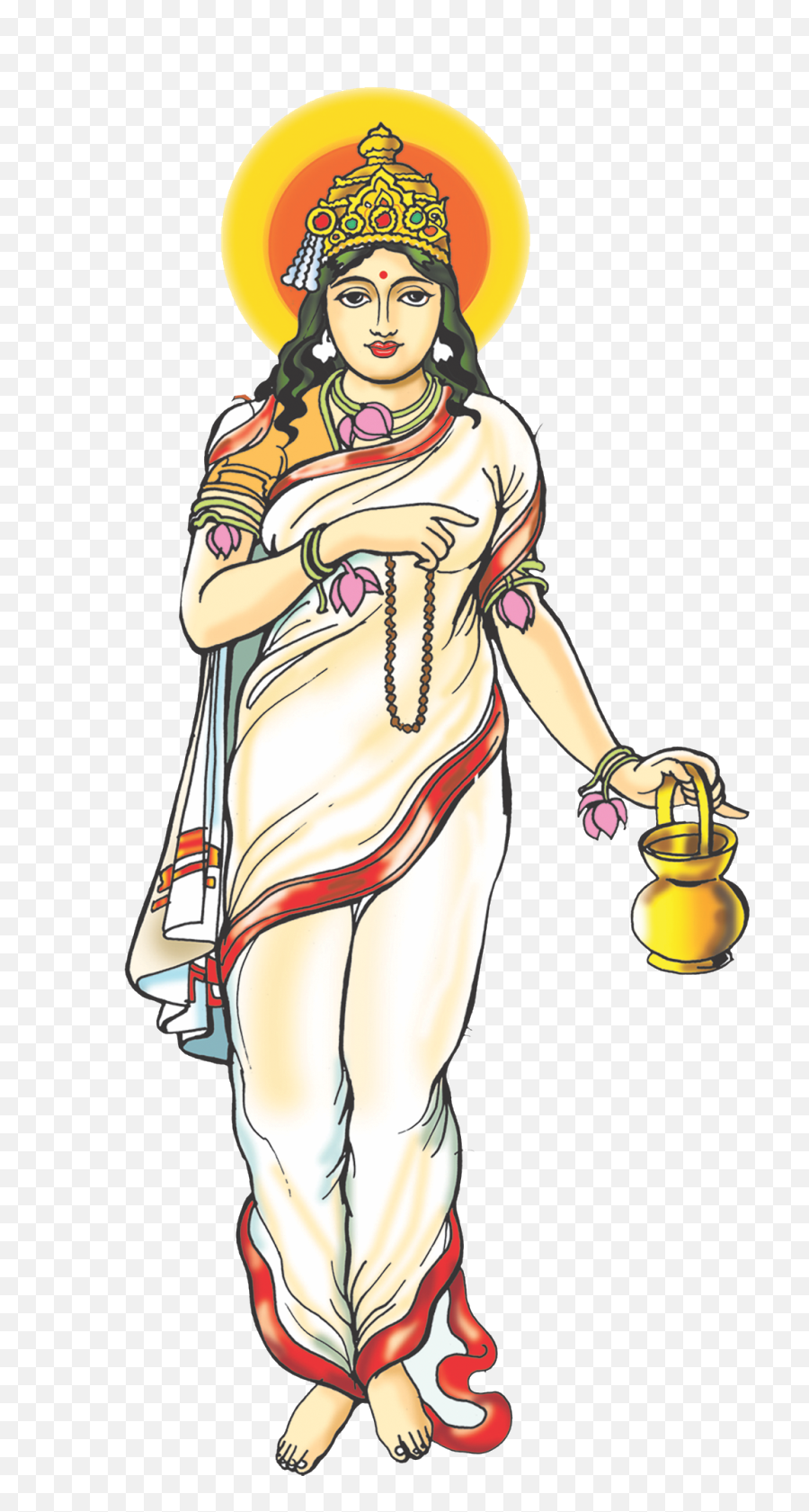 Goddess Navdurga Png Images - Maa Brahmacharini Png,Goddess Png