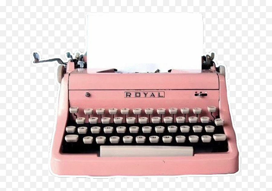 Pink Antique Typewriter Type Writer - Pink Aesthetic Vintage Png,Typewriter Png