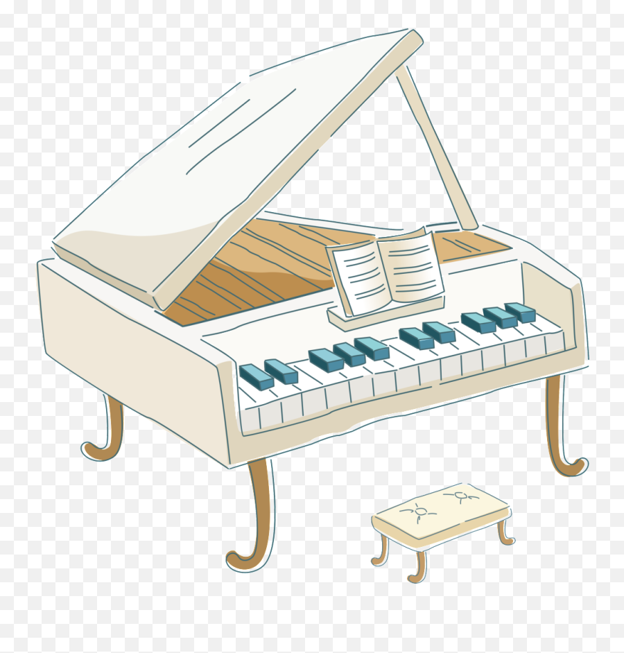 Creative Cartoon Piano Children Play - Piano Cartoon Png,Piano Png