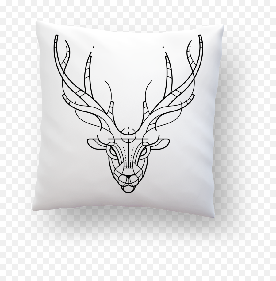 Pillow - Deer Head U2013 Onixx Cushion Png,Deer Head Png