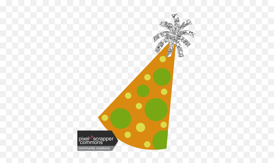 Happybirthdayparty Hat 3 Graphic By Pauline Thompson - Orange And Green Party Hat Png,Birthday Party Hat Png