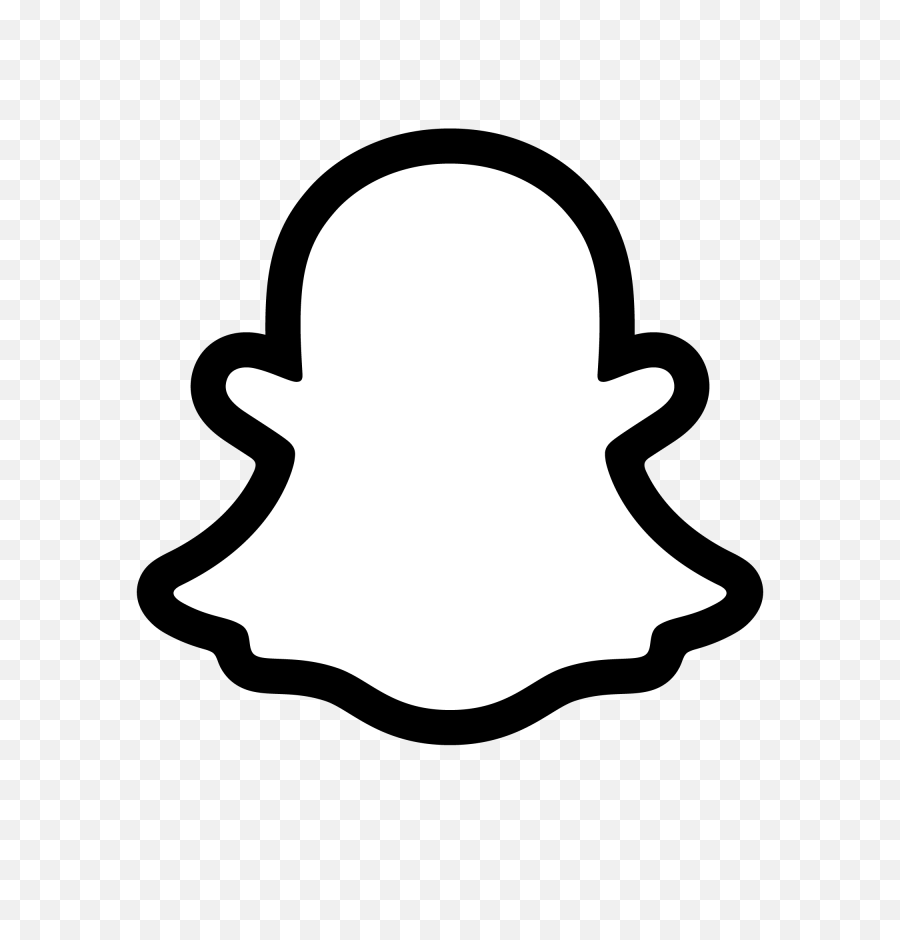 Snapchat Logo Png Image With - Snapchat Ghost,Line Transparent Background