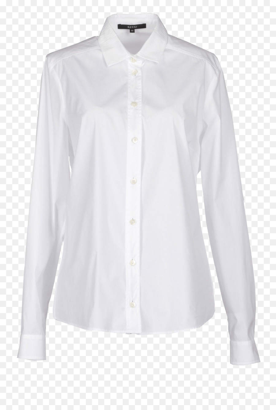 Gucci White Long Sleeved Single Button Cuffs Shirt - Avenuesixty Yohji Yamamoto Chemise Homme Png,Gucci Shirt Png