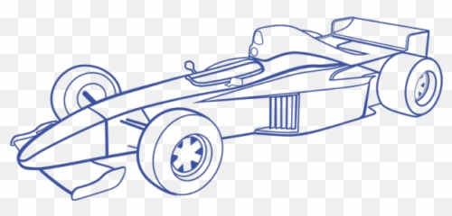 Racing Stripes Png - Formula One Car Drawing,Racing Stripes Png