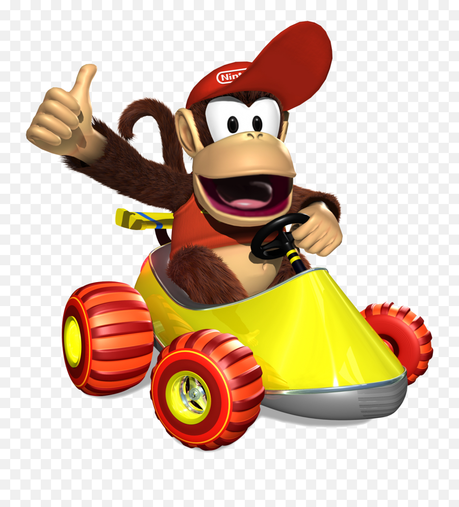 Toy Kart Wii Kong Mario Diddy Racing Hq - Diddy Kong Mario Kart Png,Diddy Kong Png