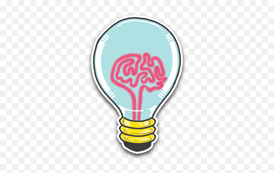 Light Bulb Brain - Light Bulb Graphic Design Transparent Png,Lightbulb Transparent Background
