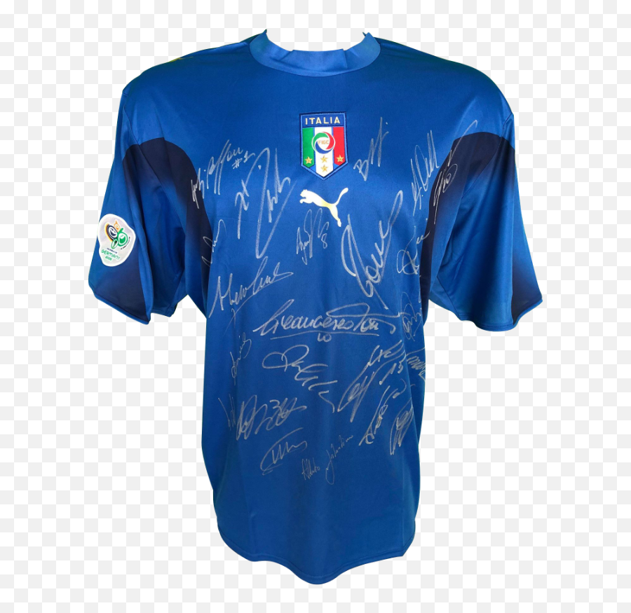 Italy Signed World Cup Shirt 2006 - Italy National Football Team Png,Italian Hand Png