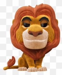The Lion King - Funkopop10 Mufasa Flocked Funko Pop Png,Mufasa Png