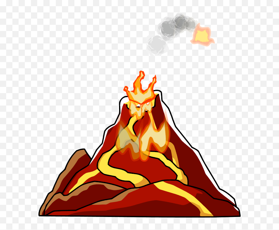 Volcano Png - Transparent Cartoon Volcano,Volcano Png