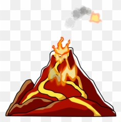 Volcano Png - Transparent Cartoon Volcano,Volcano Png