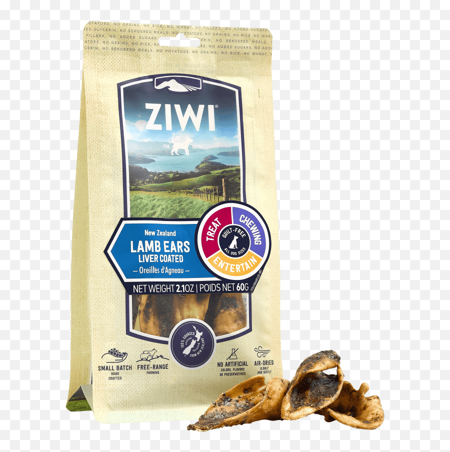 Ziwi Peak Lamb Ears Dog Chew - Ziwi Lamb Ears Png,Dog Ears Png