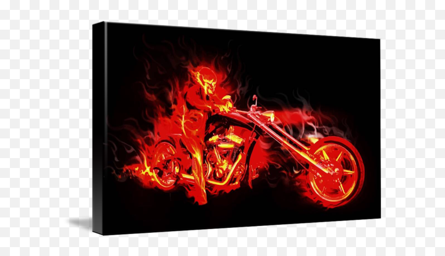 Flame Rider Vector Artwork By Cdocitylife Com - Flaming Chopper Png,Flame Vector Png