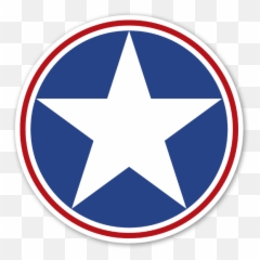 Us Star Sticker - Military Symbols png