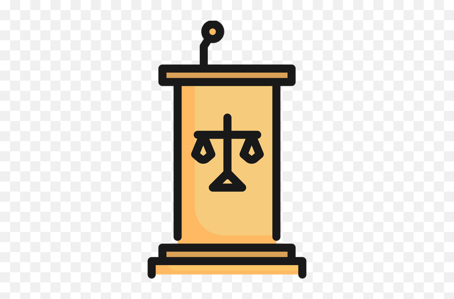 Podium Icon Of Colored Outline Style - Podium Court Png,Podium Png