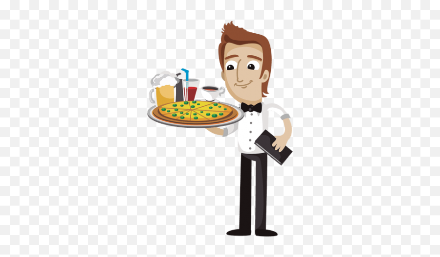 Download Free Png Waiter Images - Cartoon Waiter Png,Waiter Png