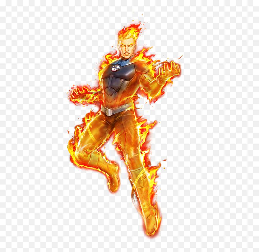 Human Torch Hero - Marvel Human Torch Png,Human Torch Png