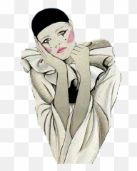 4785c177 - Pierrot Et Colombine Png,Clown Makeup Png