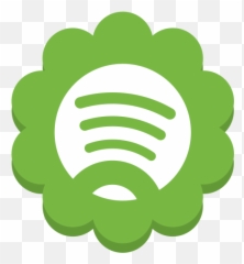 Flower Media Round Social Spotify Icon - Square Rounded png