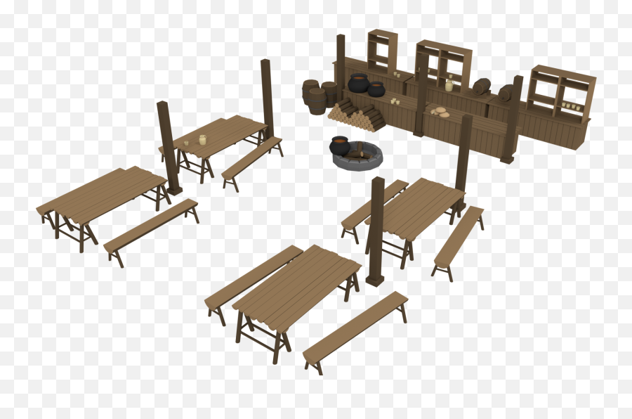 Low Poly Nordic Tavern Assets - Release Announcements Itchio Nordic Taverns Png,Mount And Blade Warband Logo