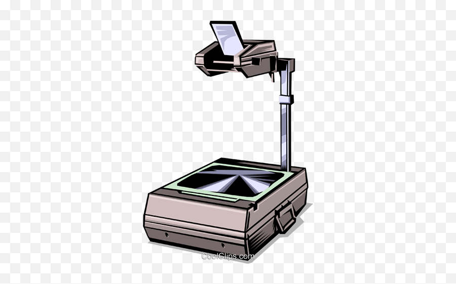 Overhead Projector Royalty Free Vector Clip Art Illustration - Overhead Projector Vector Png,Projector Png