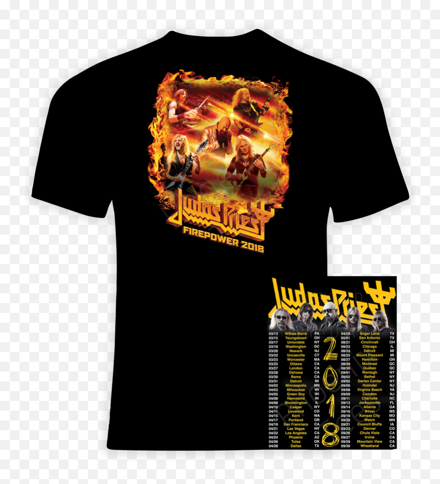 Judas Priest 2020 50 Heavy Metal Years - Moody Blues T Shirts Png,Judas Priest Logo