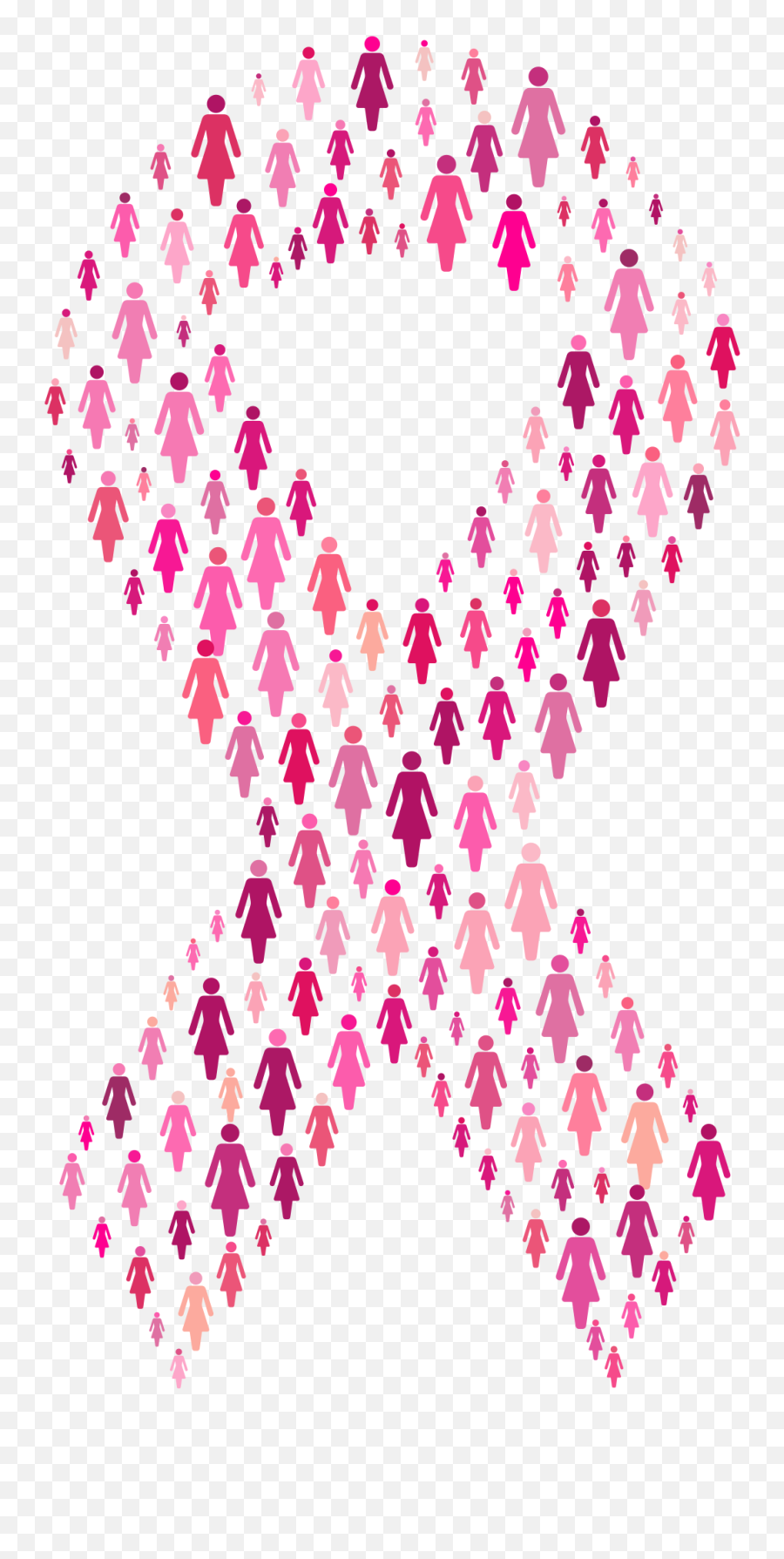 Pink Women Ribbon - Openclipart Girly Png,Female Gender Icon Pink