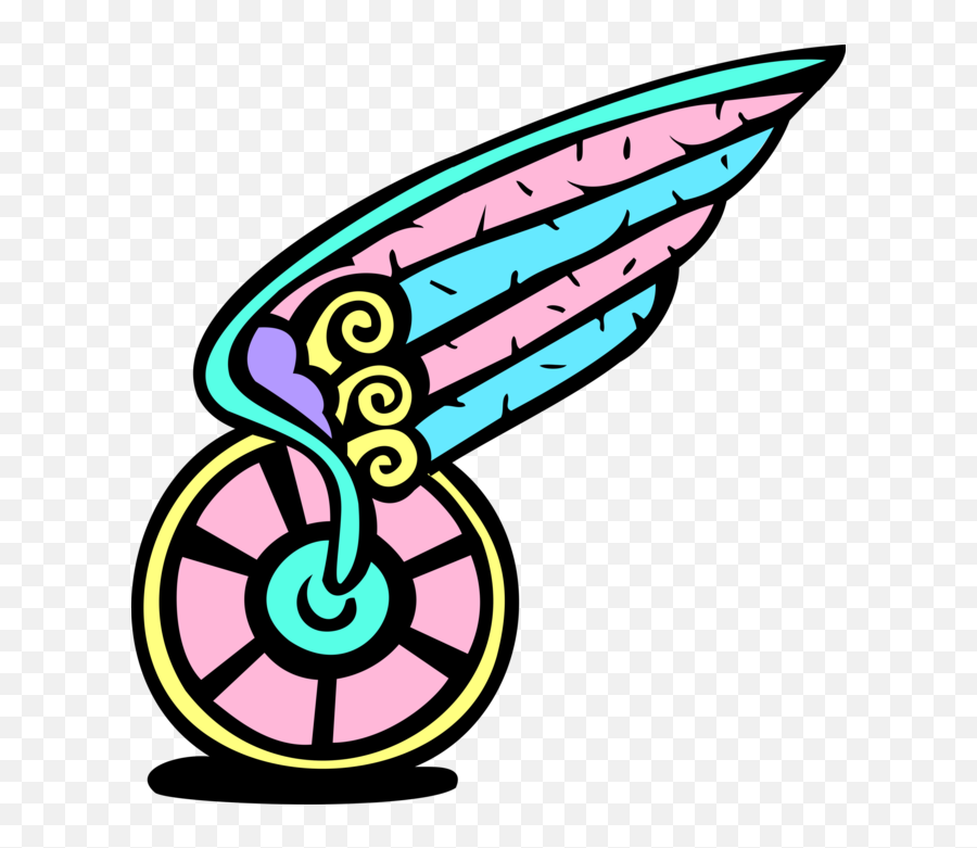 Winged Wheel Of Hermes - Vector Image Gears Art Png,Hermes Icon