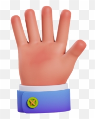 Open Hand Icon - Download in Line Style Safety Glove png