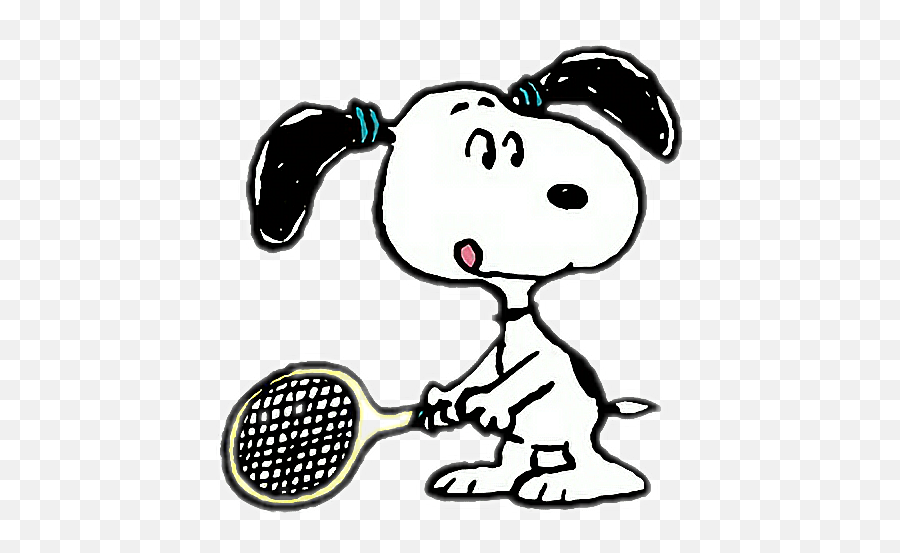 Tennis Sport Snoopy Peanuts Humor Sticker By Nrggiulia83 - Sticker Png,Snoopy Icon