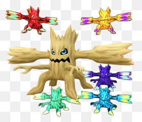 Mobile - Digimon ReArise Woodmon The Models Resource Groot png