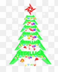 Metallica Merry Xmas For Christmas Tree Shirt - For Holiday png
