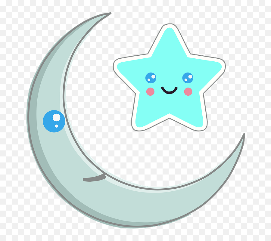 Crescent Moon Star - Free Vector Graphic On Pixabay Png,Moon Stars Icon
