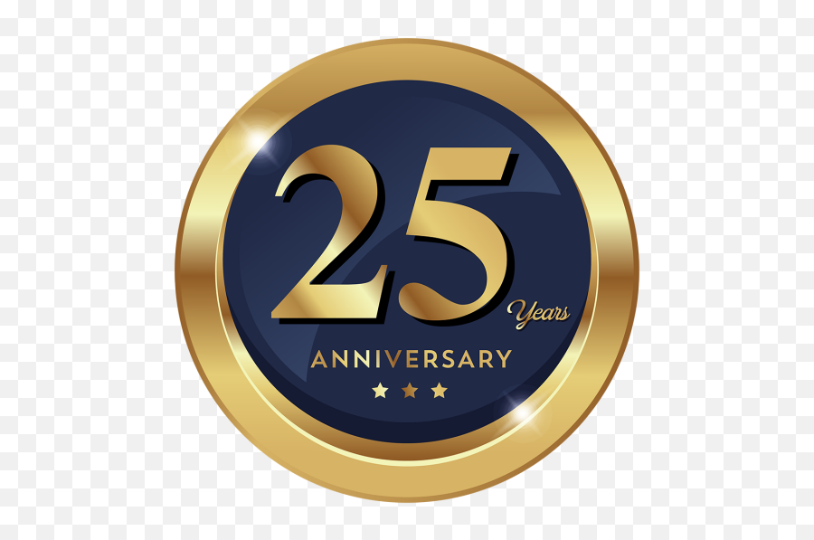 25th Anniversary Badge Logo Icon - Number Png,Anniversary Png