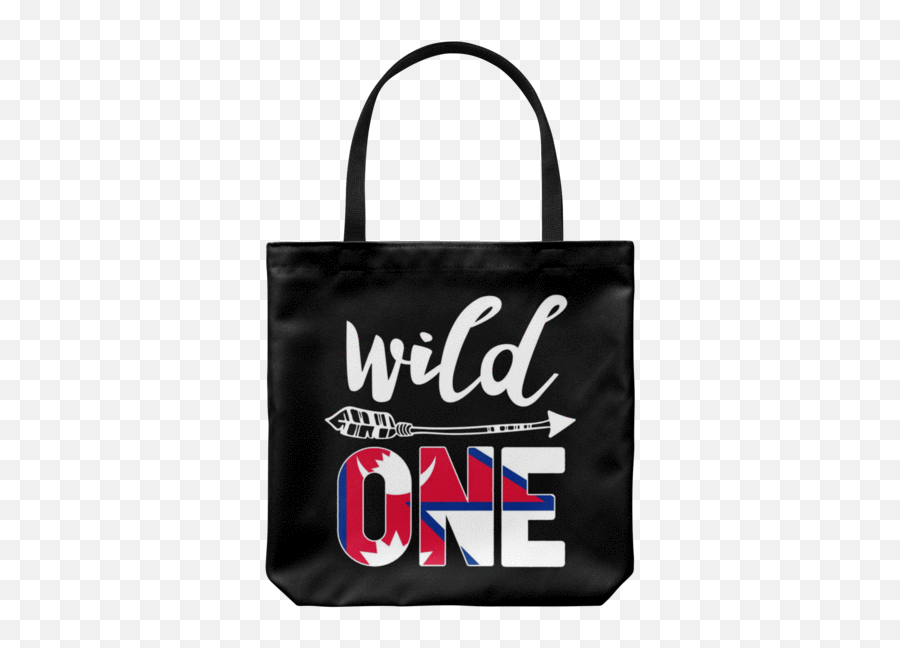 Nepal Wild One Birthday Outfit 1 Nepalese Flag Tote Bag Gift Idea - Tote Bag Png,Nepal Flag Png