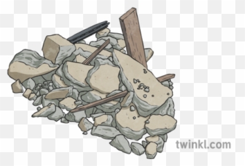 Rubble Illustration - Cartoon Png,Rubble Png