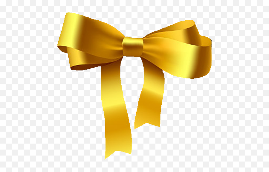 Download Yellow Bow Png - Transparent Png Png Images Gold Ribbon,Tie Png