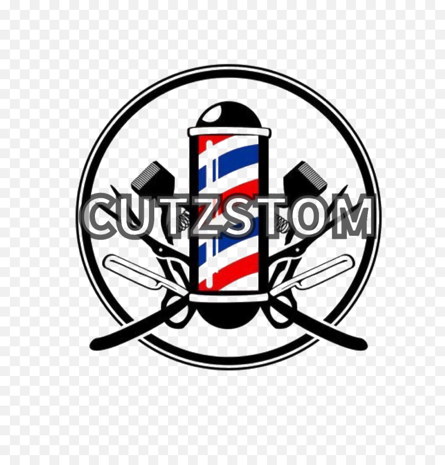 Cutzstom Barber Logo Shop - Logo Scissors And Clippers Png,Barber Shop Logo