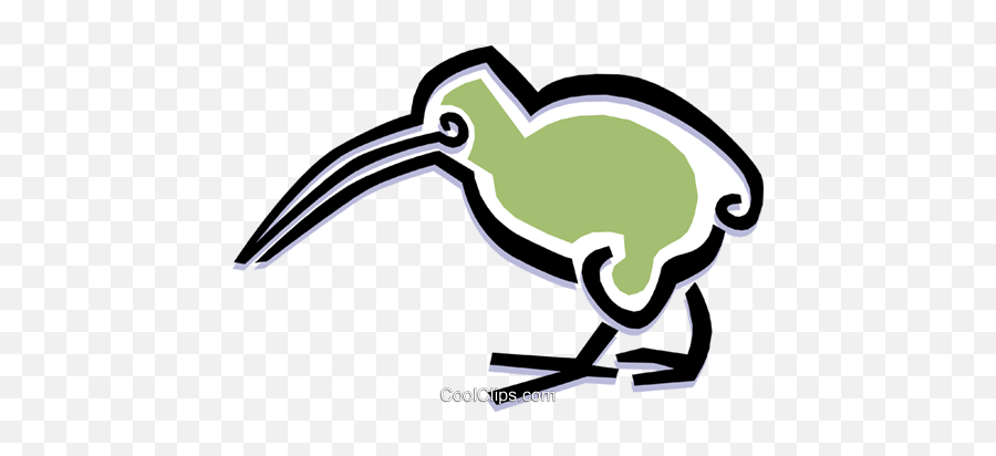 Bird Kiwi Royalty Free Vector Clip Art Illustration - Kiwi Bird Png,Kiwi Bird Png