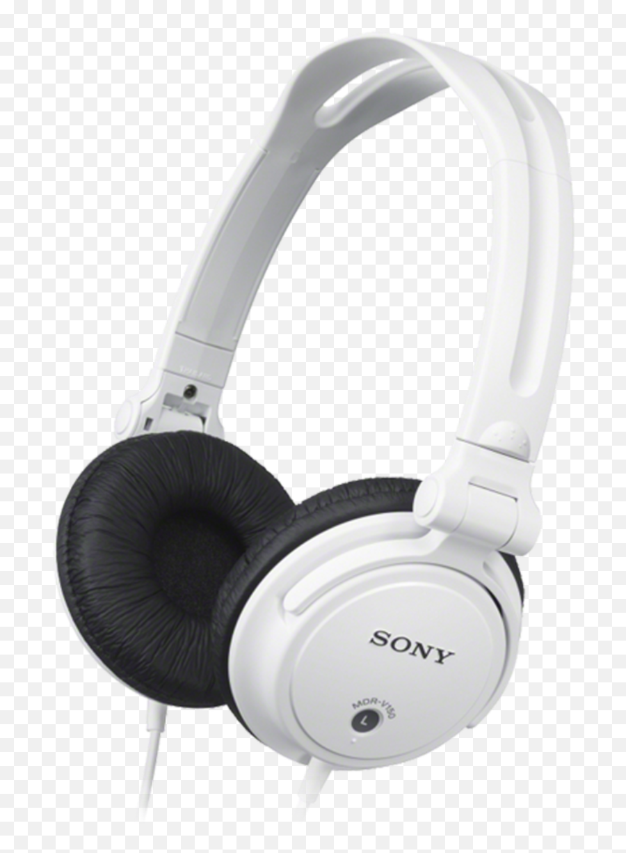 Sony Mdr - V150 Dj Monitoring Headphones With Reversible Earcups White Mdr V150 Png,Dj Headphones Png