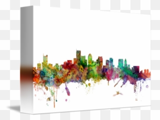 Boston Massachusetts Skyline By Michael Tompsett - png